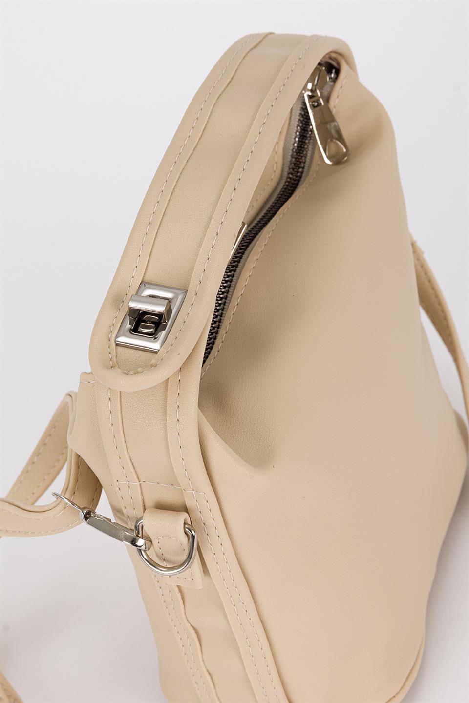 City El ve Çapraz Çanta Ekru