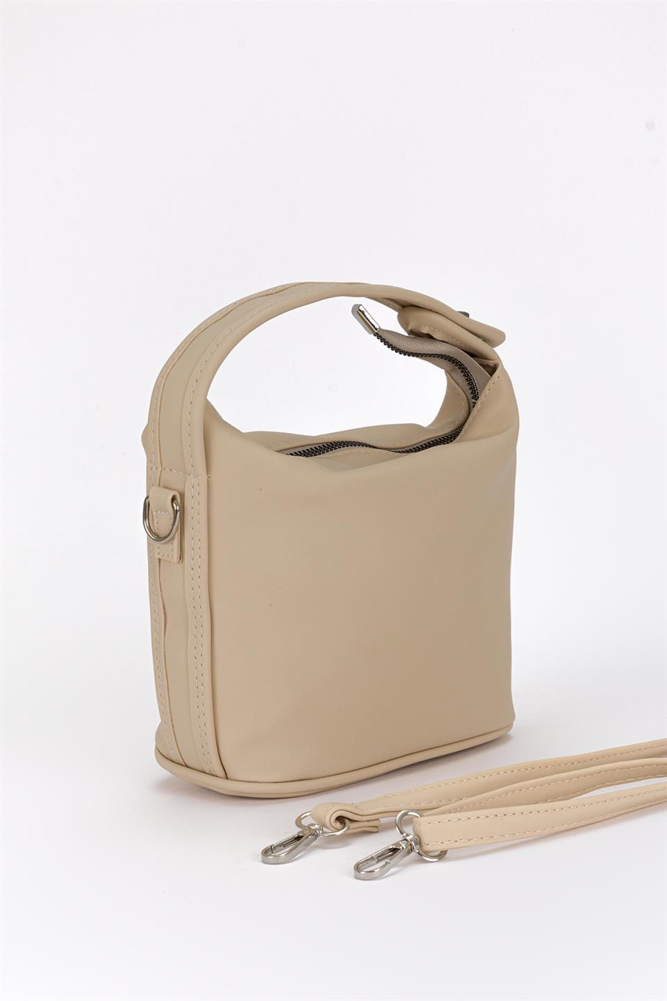 City El ve Çapraz Çanta Ekru