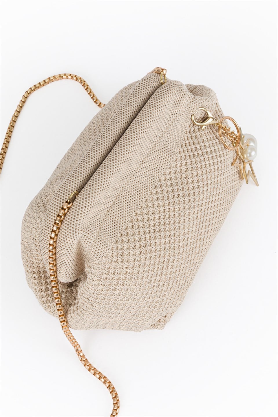 Clutch Çanta Ekru