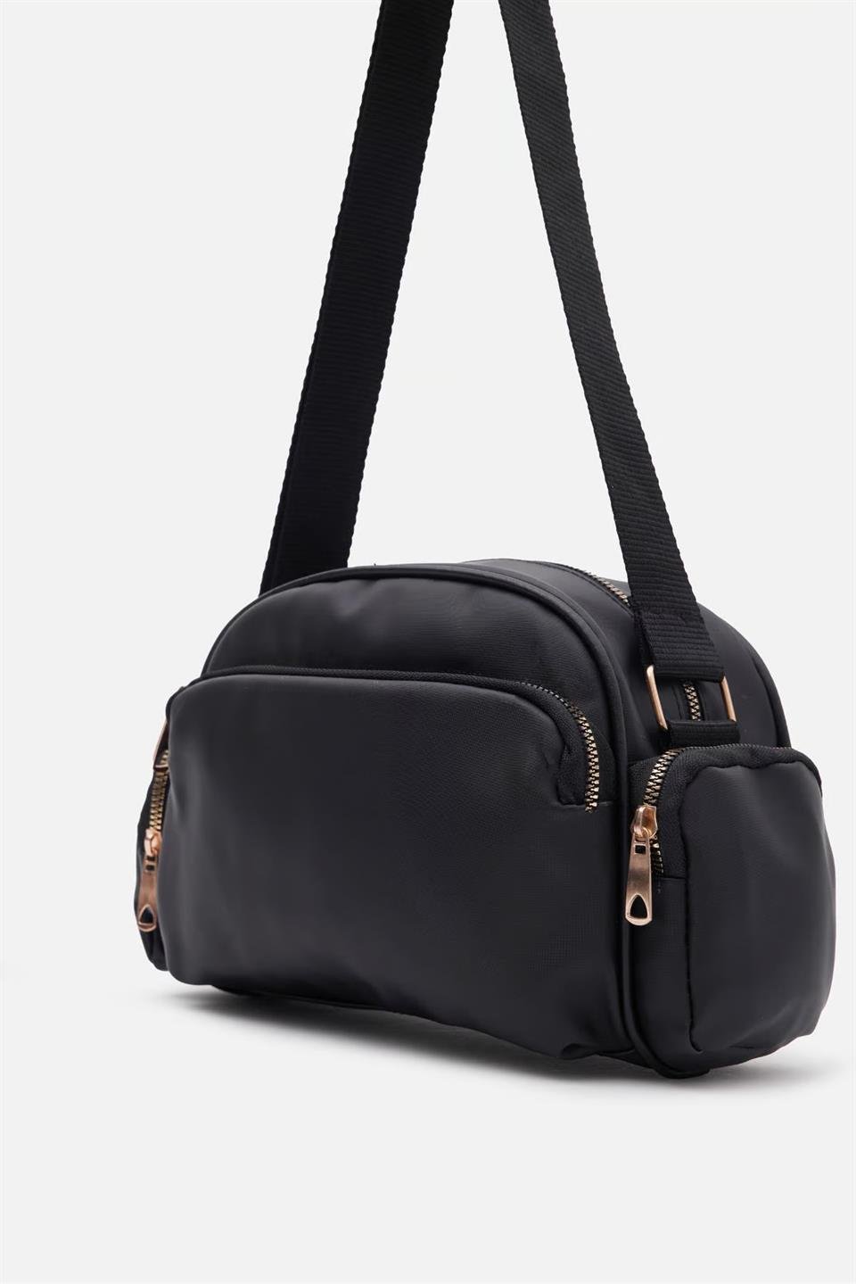Çok Gözlü Çapraz Çanta Siyah