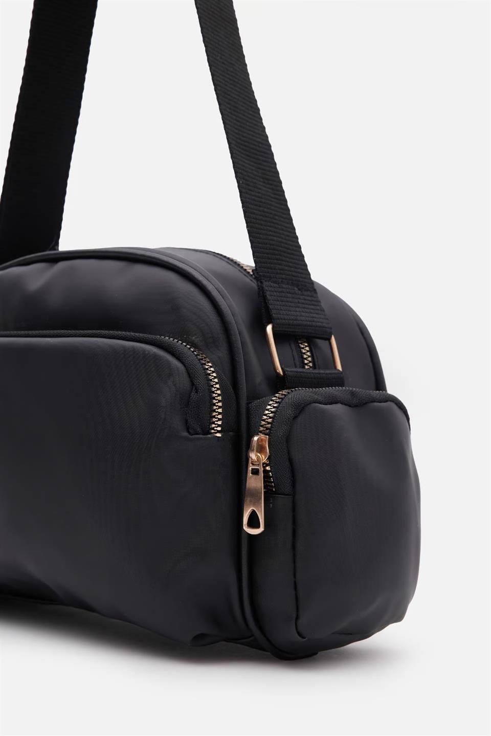 Çok Gözlü Çapraz Çanta Siyah