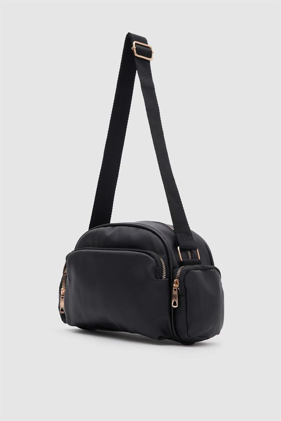 Çok Gözlü Çapraz Çanta Siyah