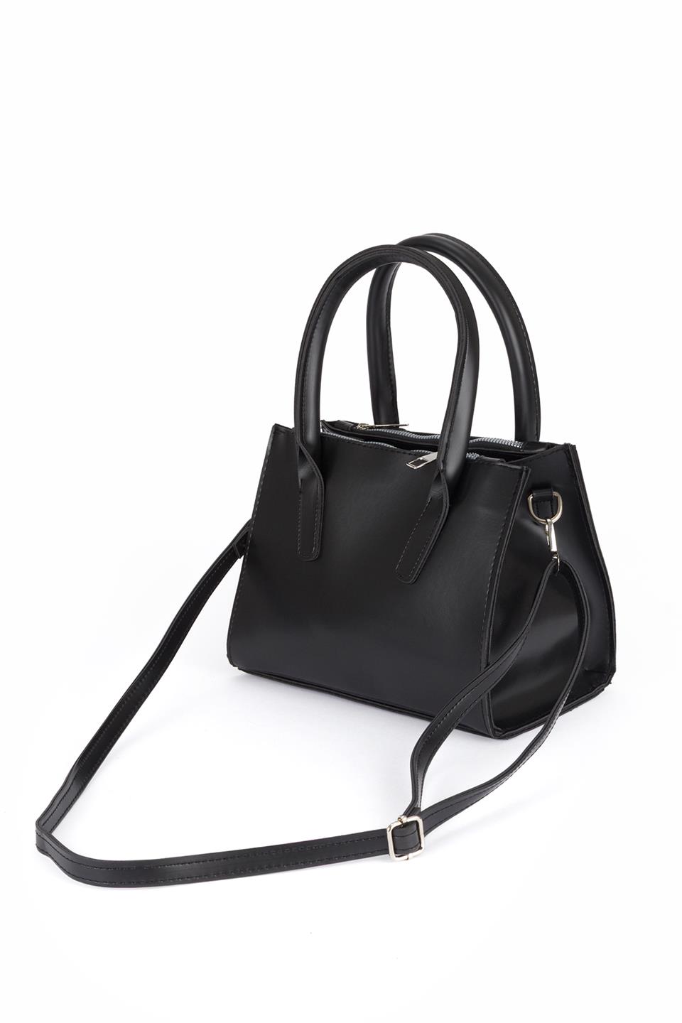 Çok Gözlü El Ve Çapraz Çanta Siyah