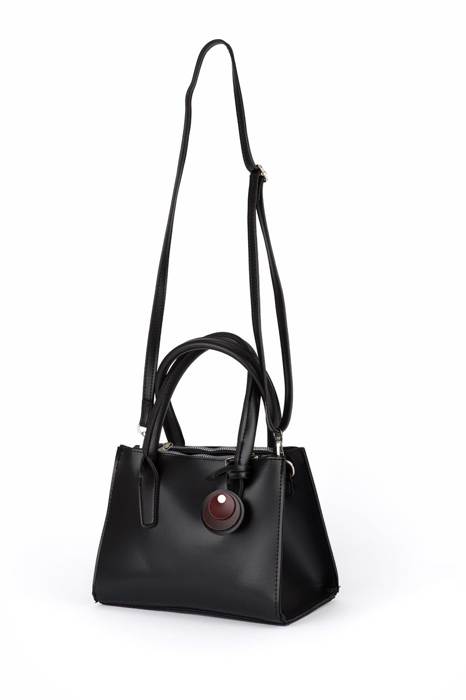 Çok Gözlü El Ve Çapraz Çanta Siyah