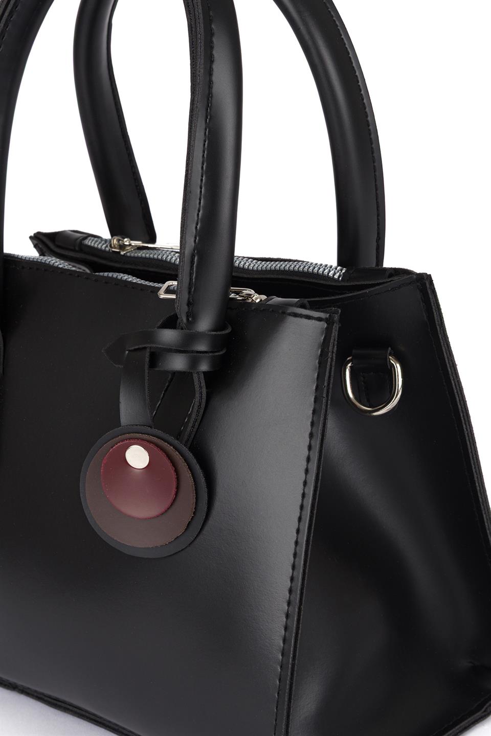 Çok Gözlü El Ve Çapraz Çanta Siyah