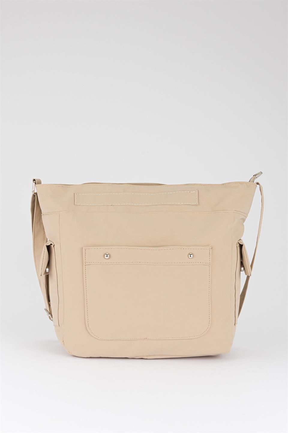 College Omuz Çantası Kum