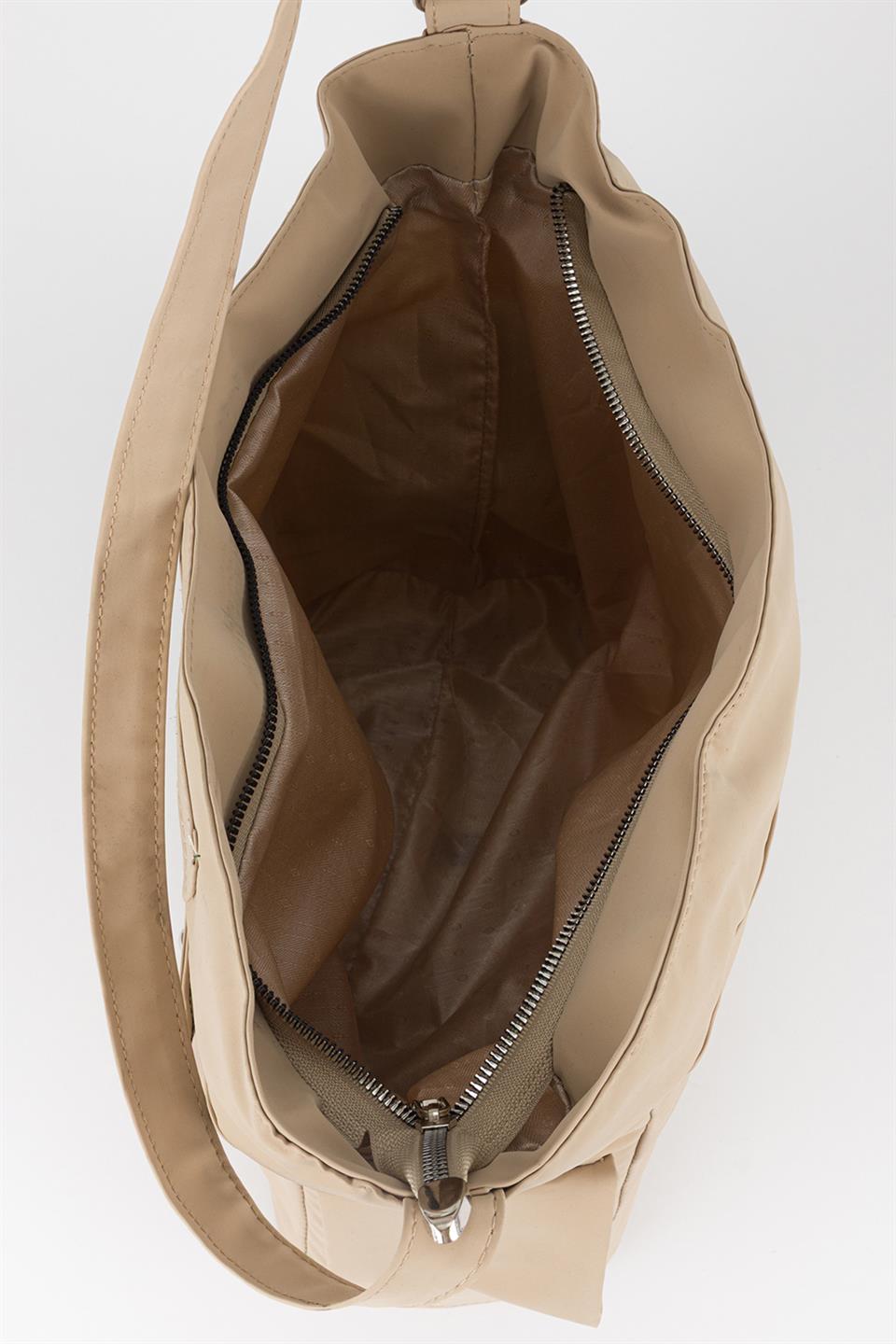 College Omuz Çantası Kum