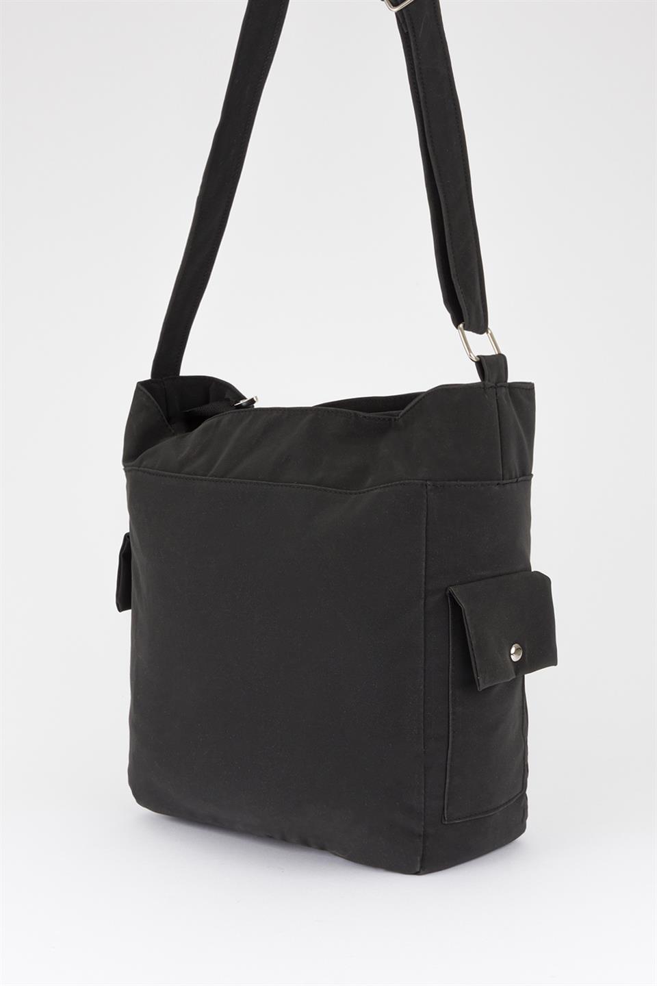 College Omuz Çantası Siyah