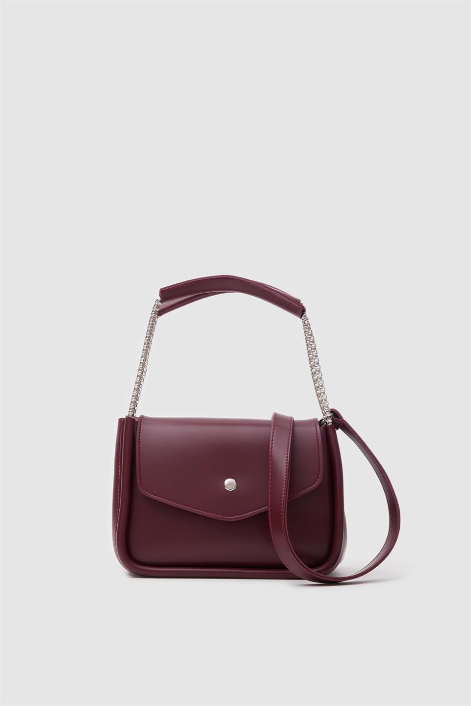 Cute El ve Çapraz Çanta Bordo
