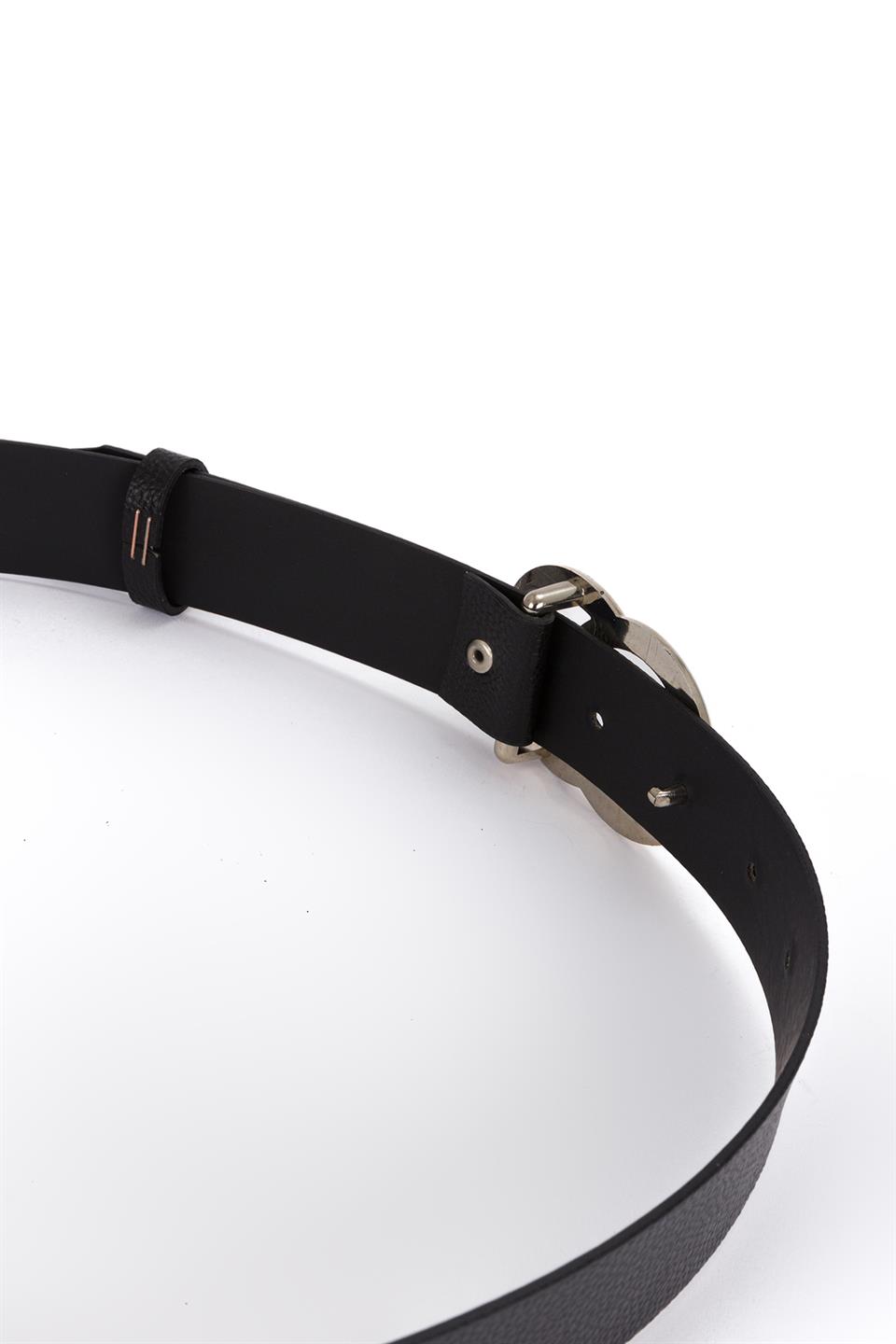 Damla Tokalı Kemer Siyah
