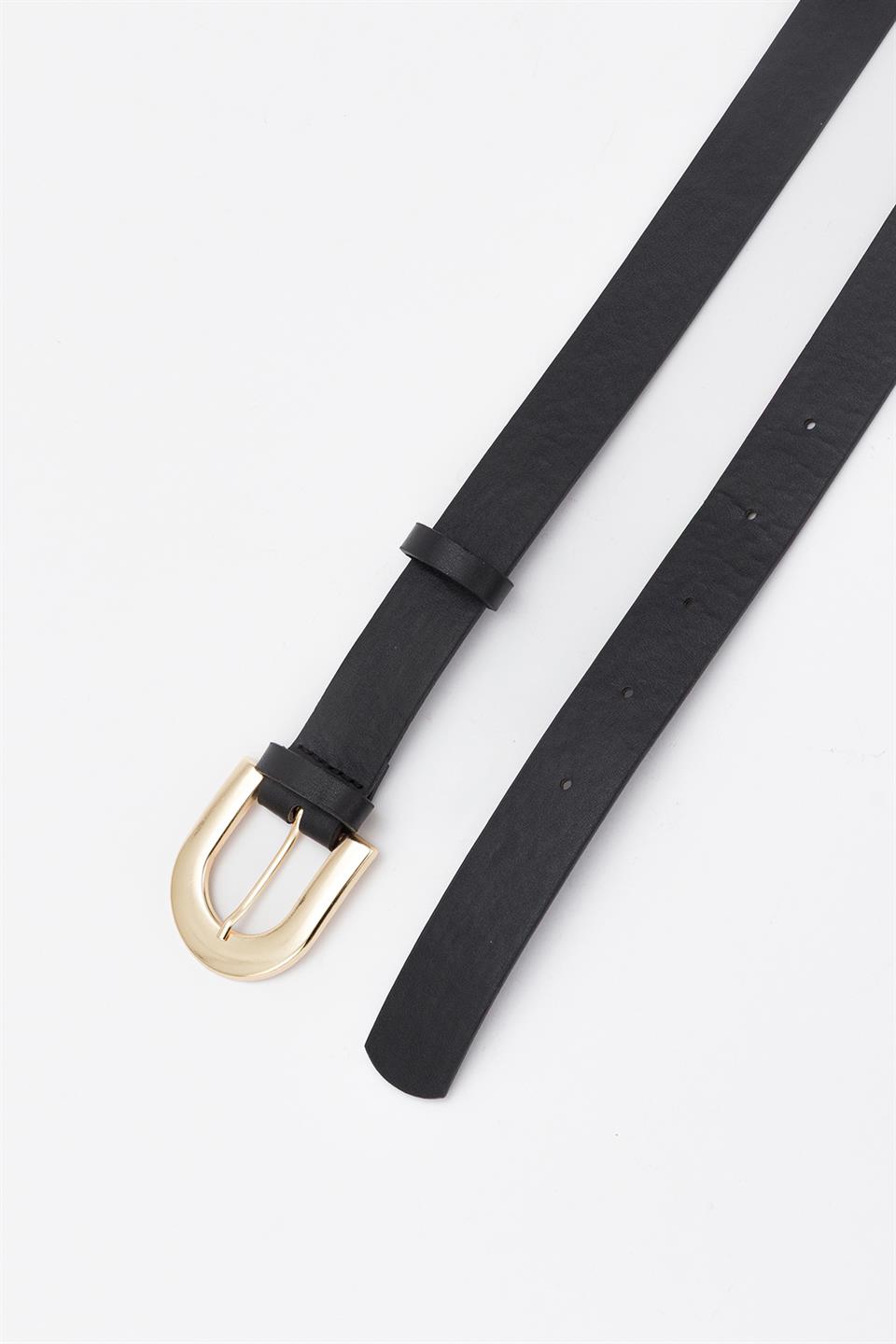 Gold Toka Basic Kemer Siyah