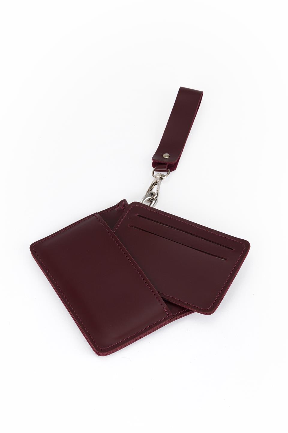 İç İçe Geçmeli Kartlık Bordo