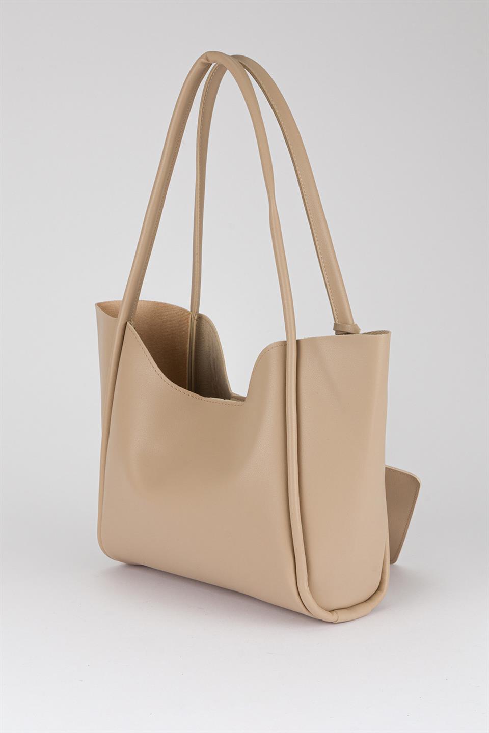 Kanse Salaş Omuz Çantası Ekru