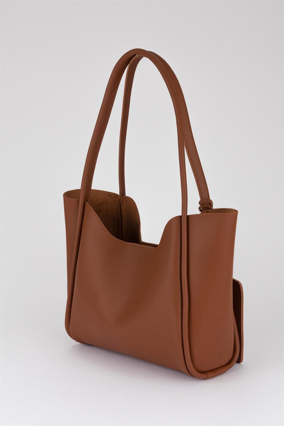 Kanse Salaş Omuz Çantası Taba