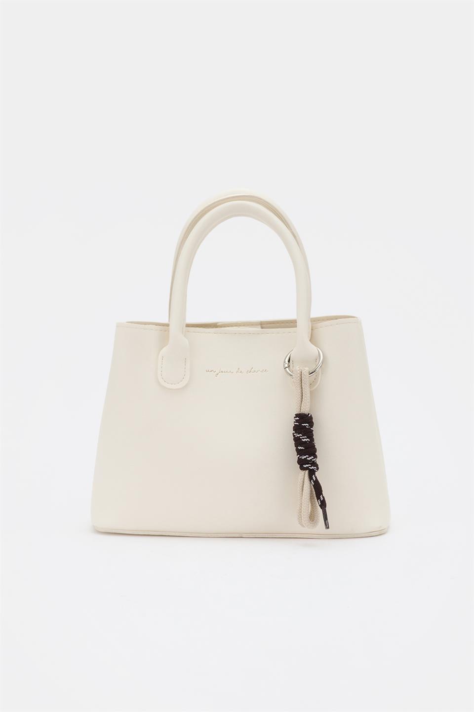 Kısa Saplı El ve Çapraz Çanta Ekru