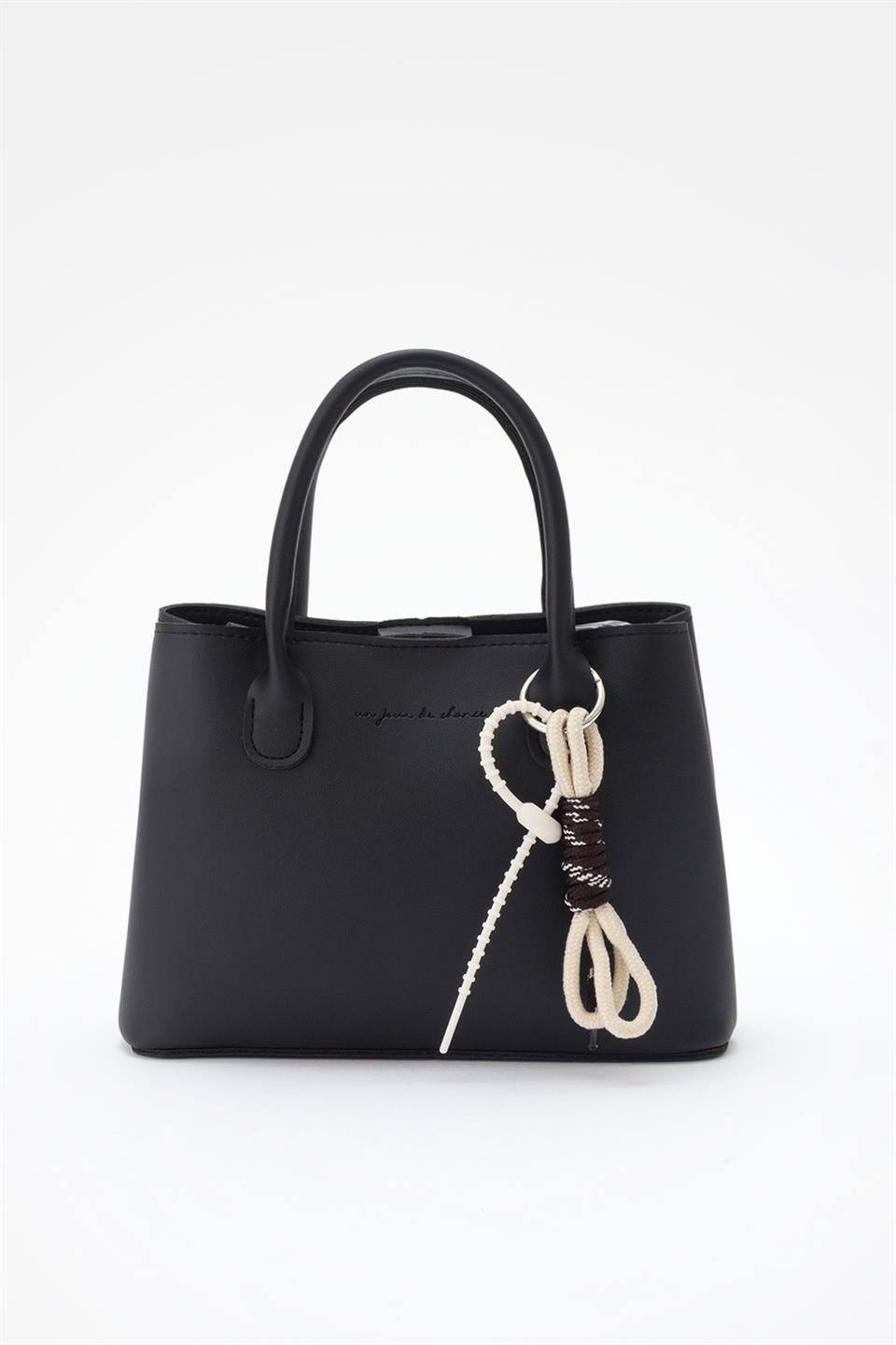 Kısa Saplı El ve Çapraz Çanta Siyah