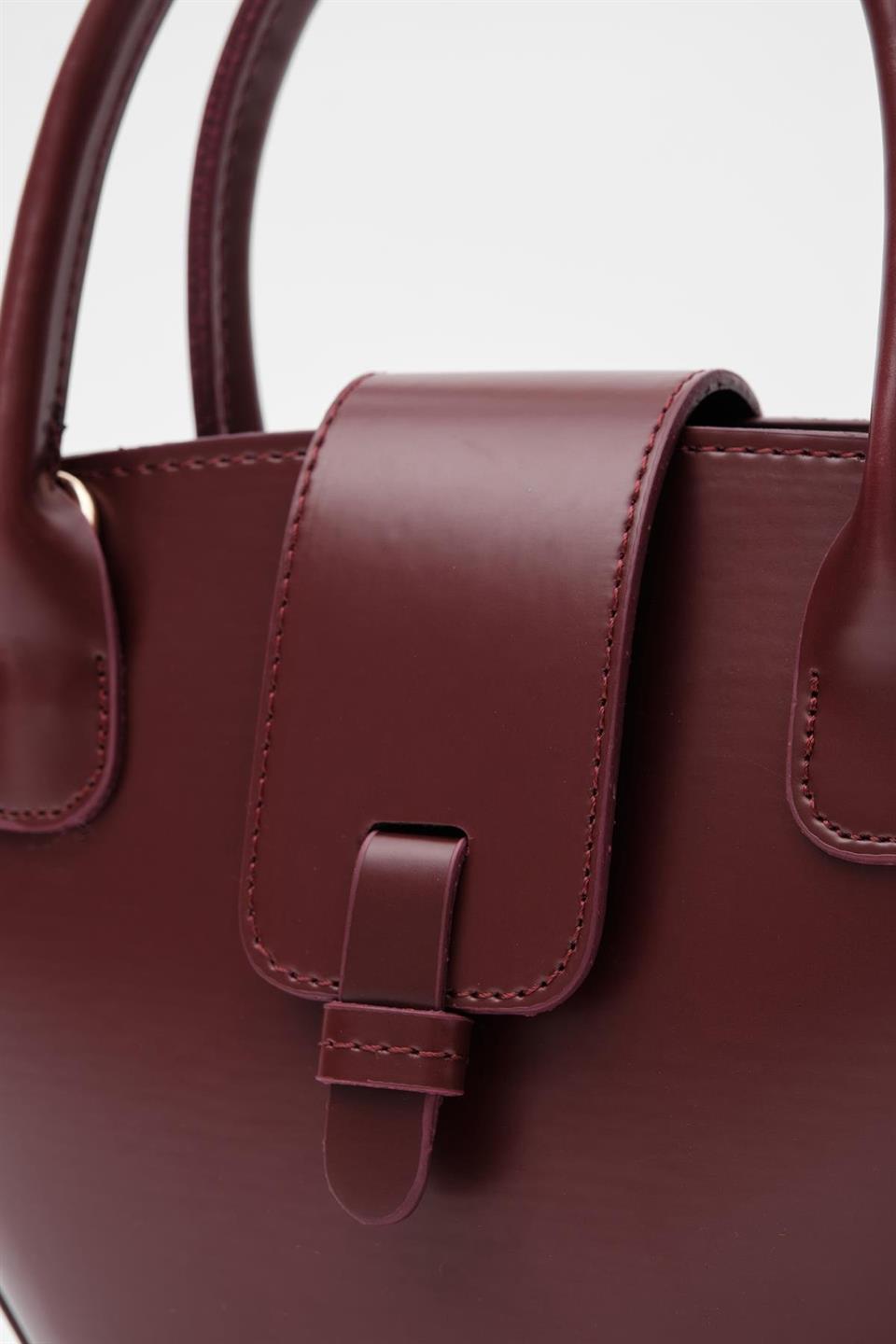 Kova Çapraz Çanta Bordo