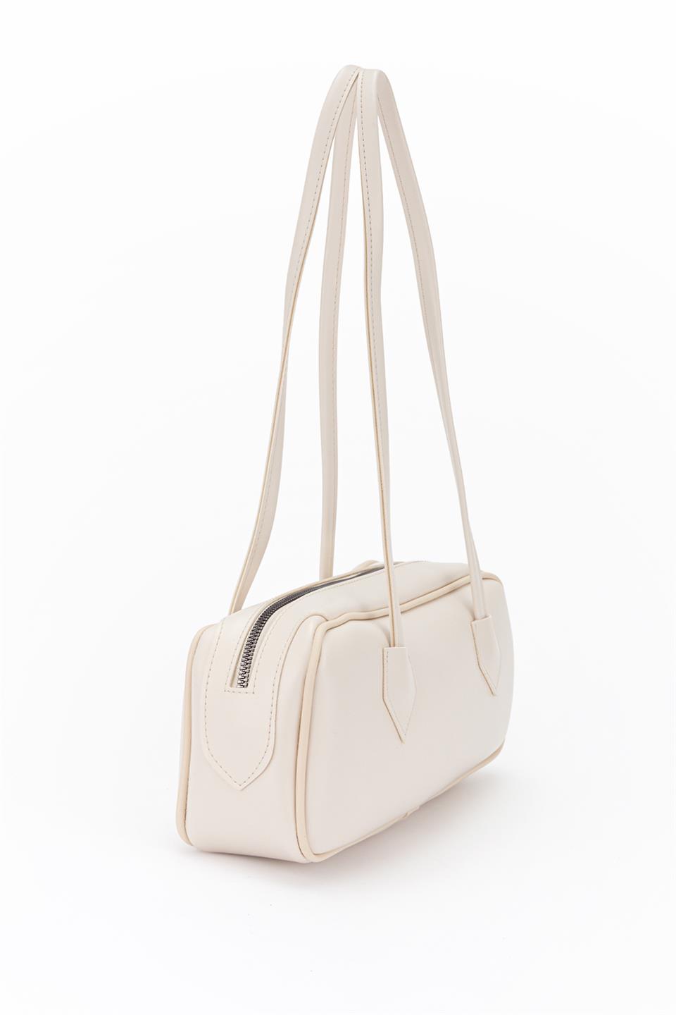 Long Baget Çanta Ekru