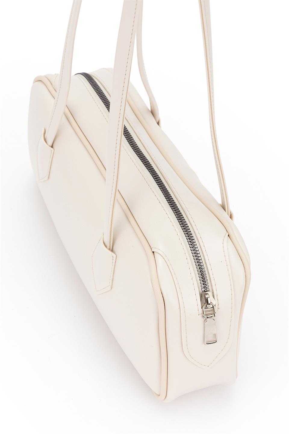 Long Baget Çanta Ekru