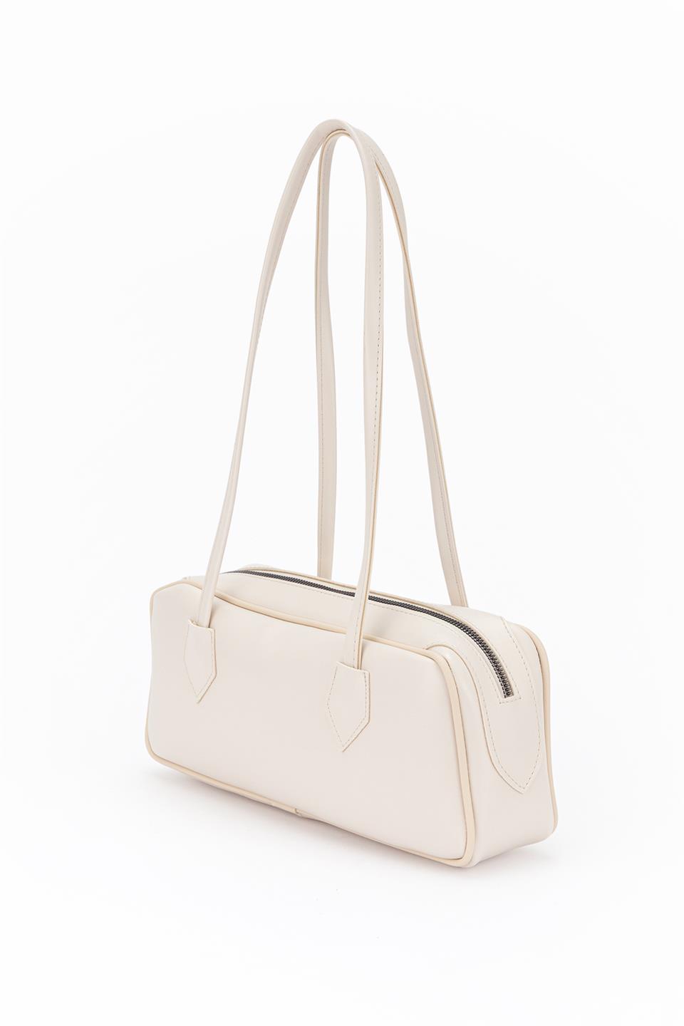 Long Baget Çanta Ekru