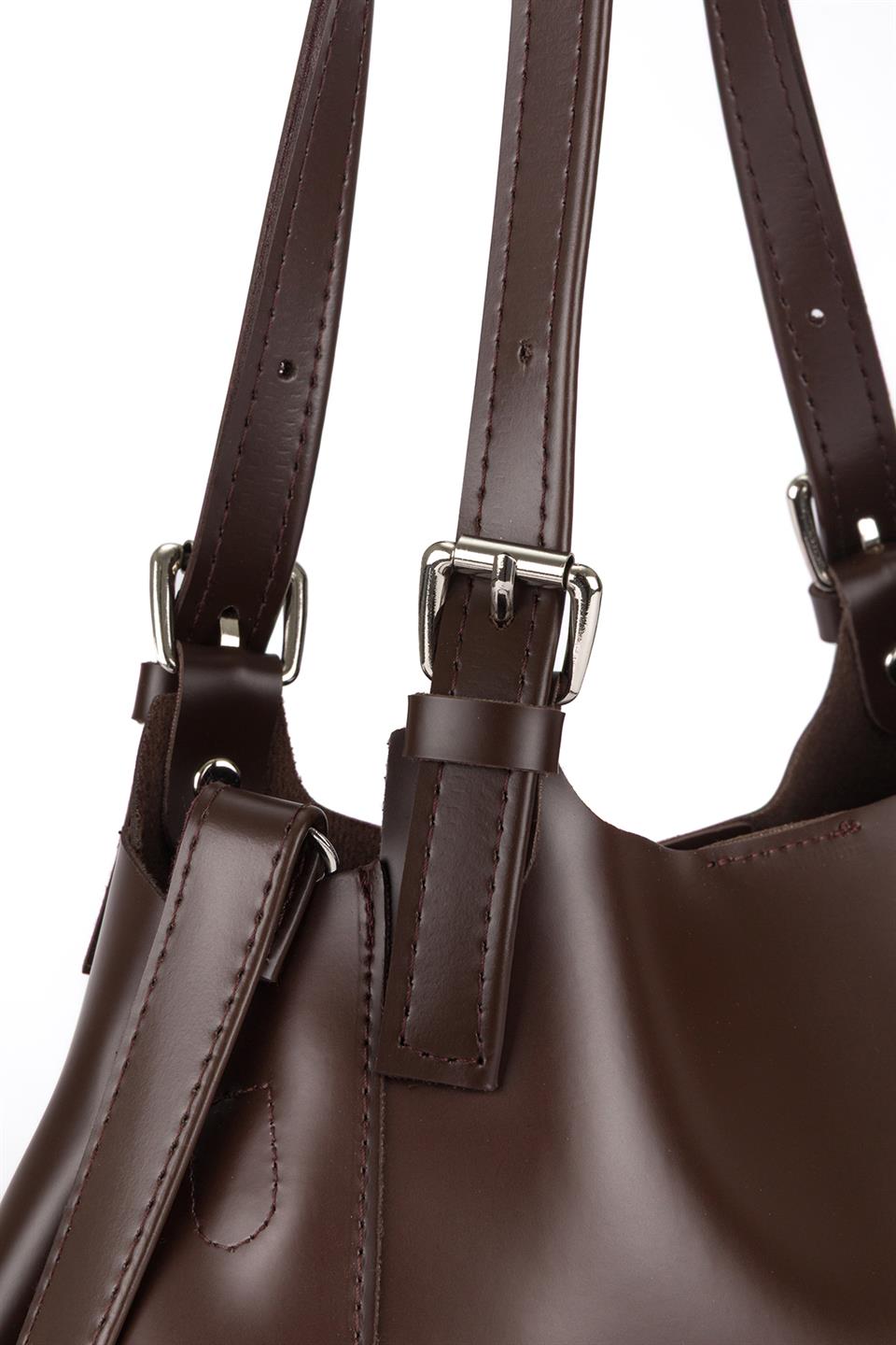 Madam Model Omuz Çantası Kahve