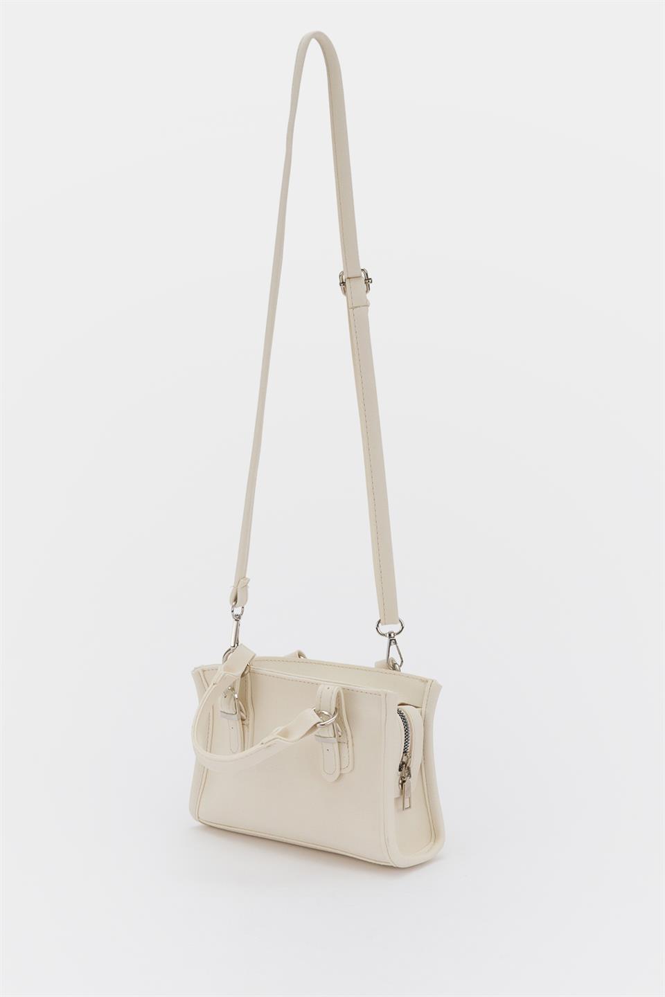Mini Çapraz Çanta Ekru