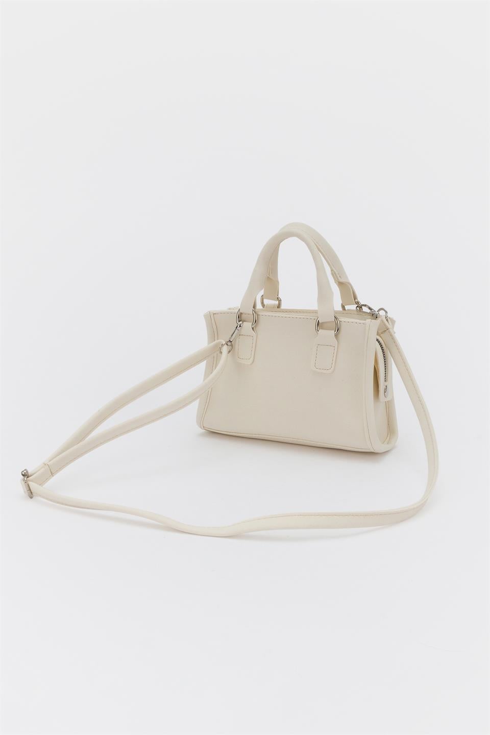 Mini Çapraz Çanta Ekru