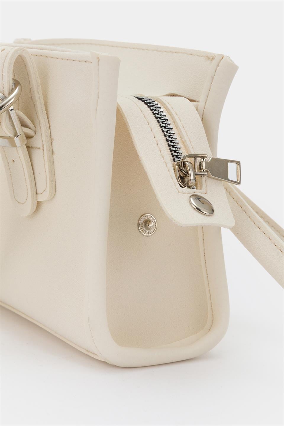 Mini Çapraz Çanta Ekru
