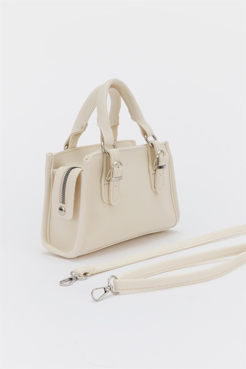 Mini Çapraz Çanta Ekru