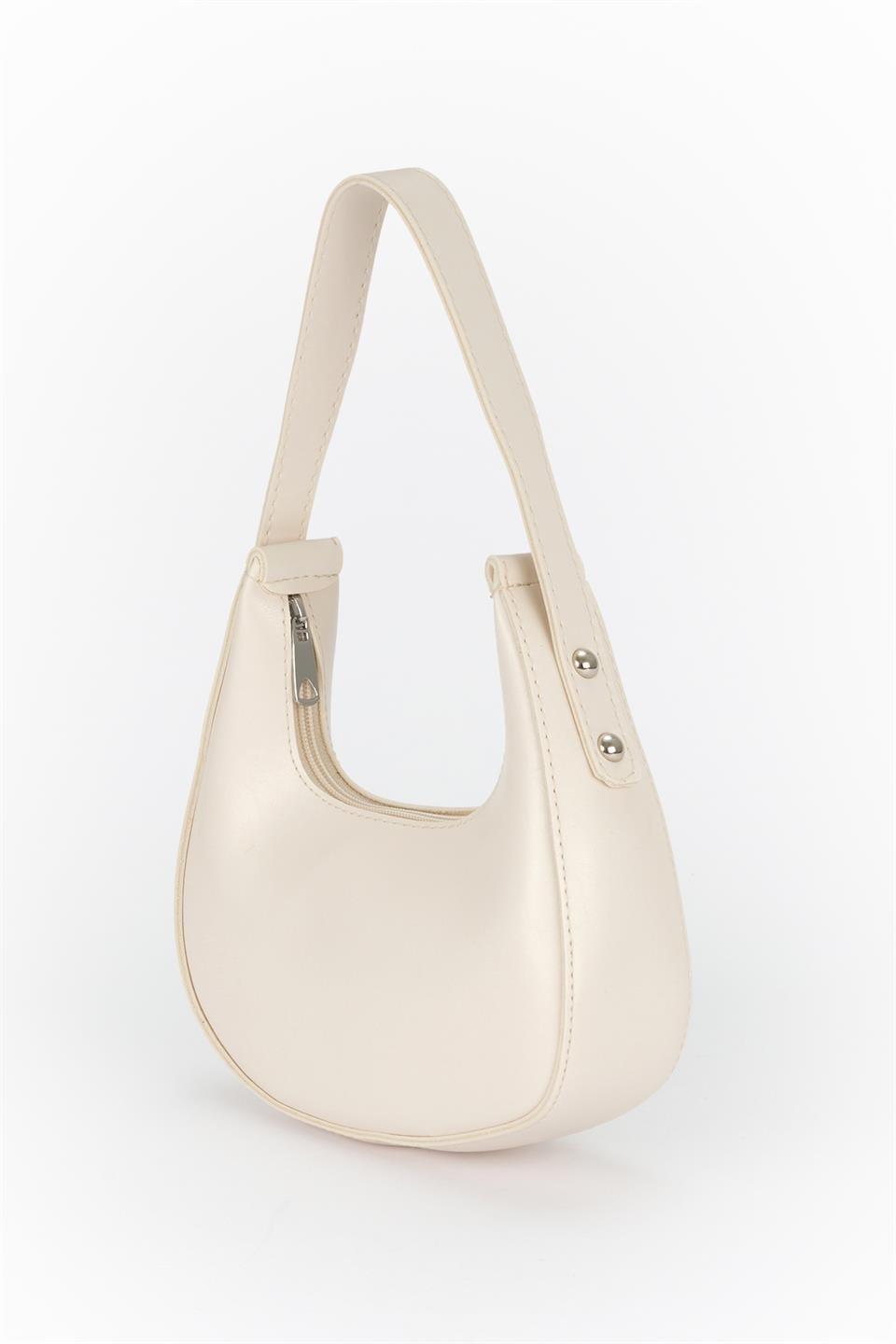 Minimal Baget Çanta Ekru