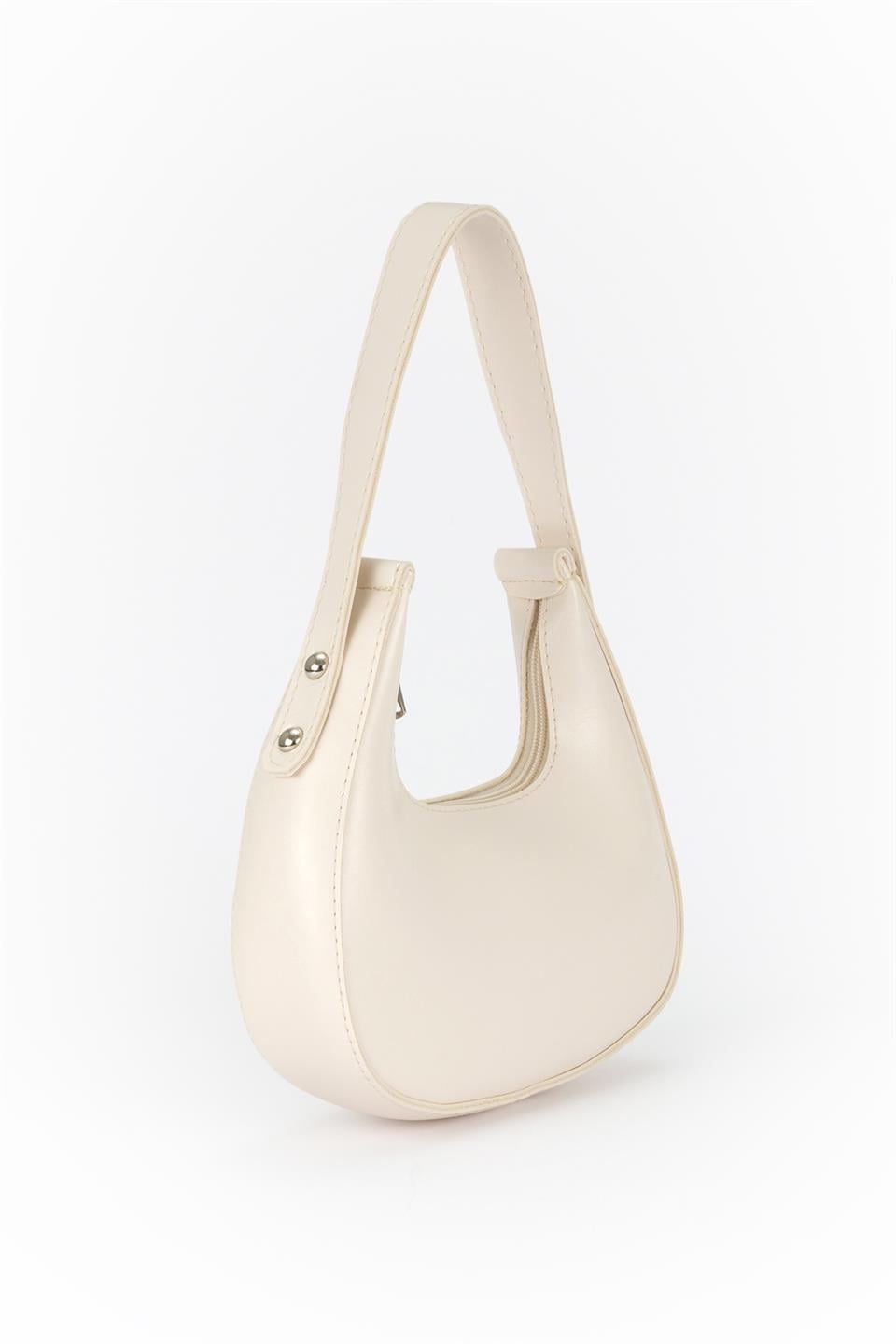 Minimal Baget Çanta Ekru