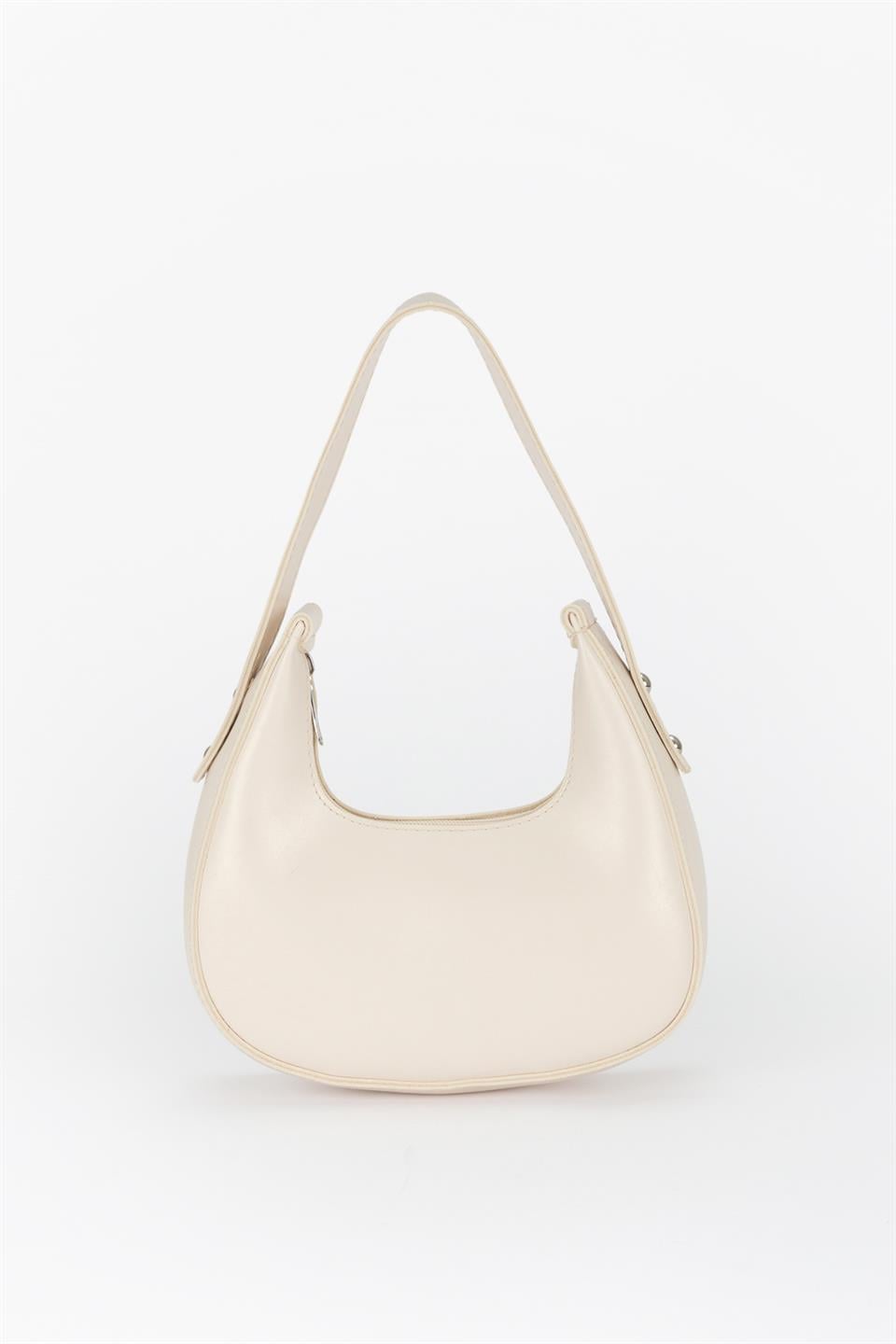 Minimal Baget Çanta Ekru