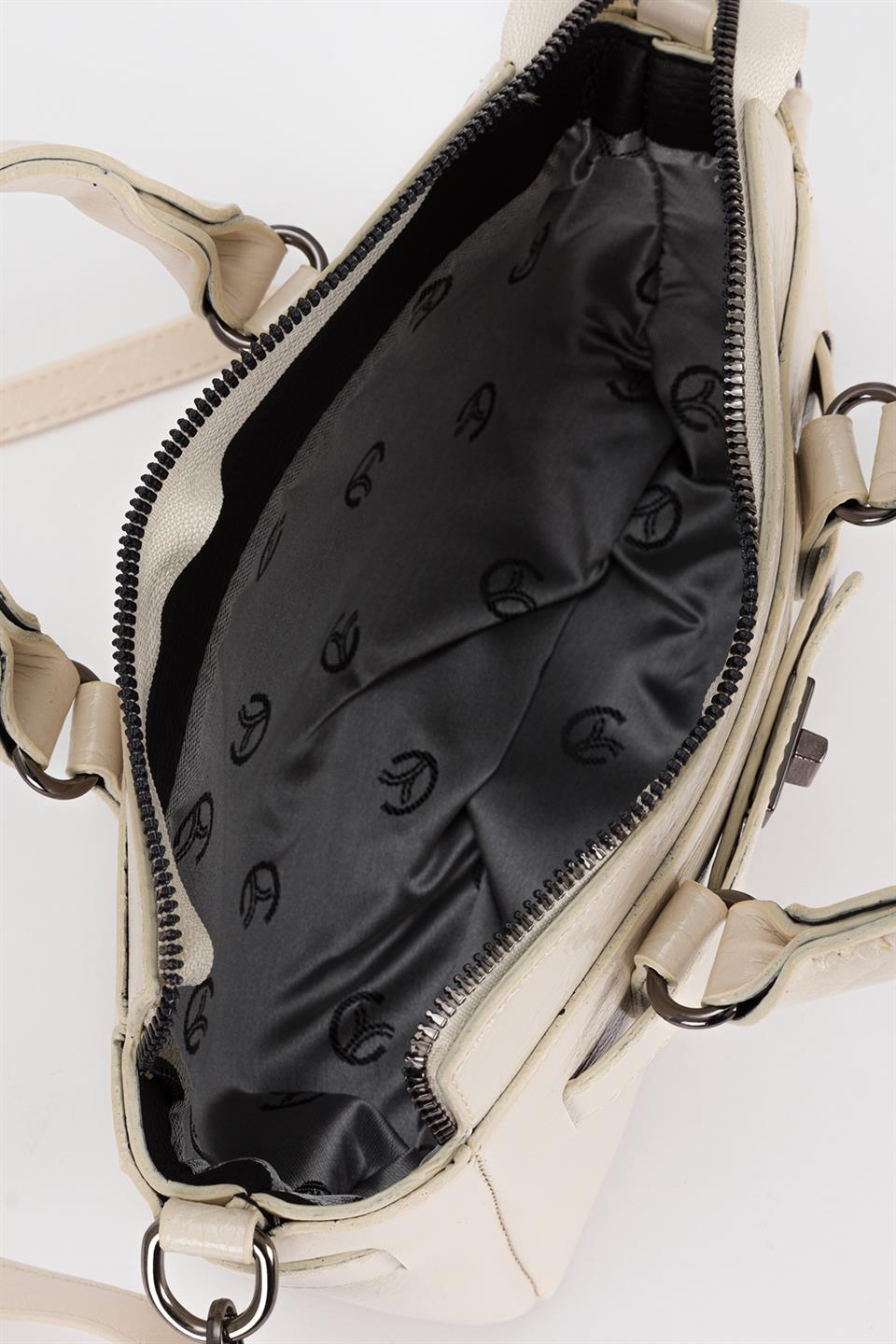 Minimal Çapraz Çanta Ekru