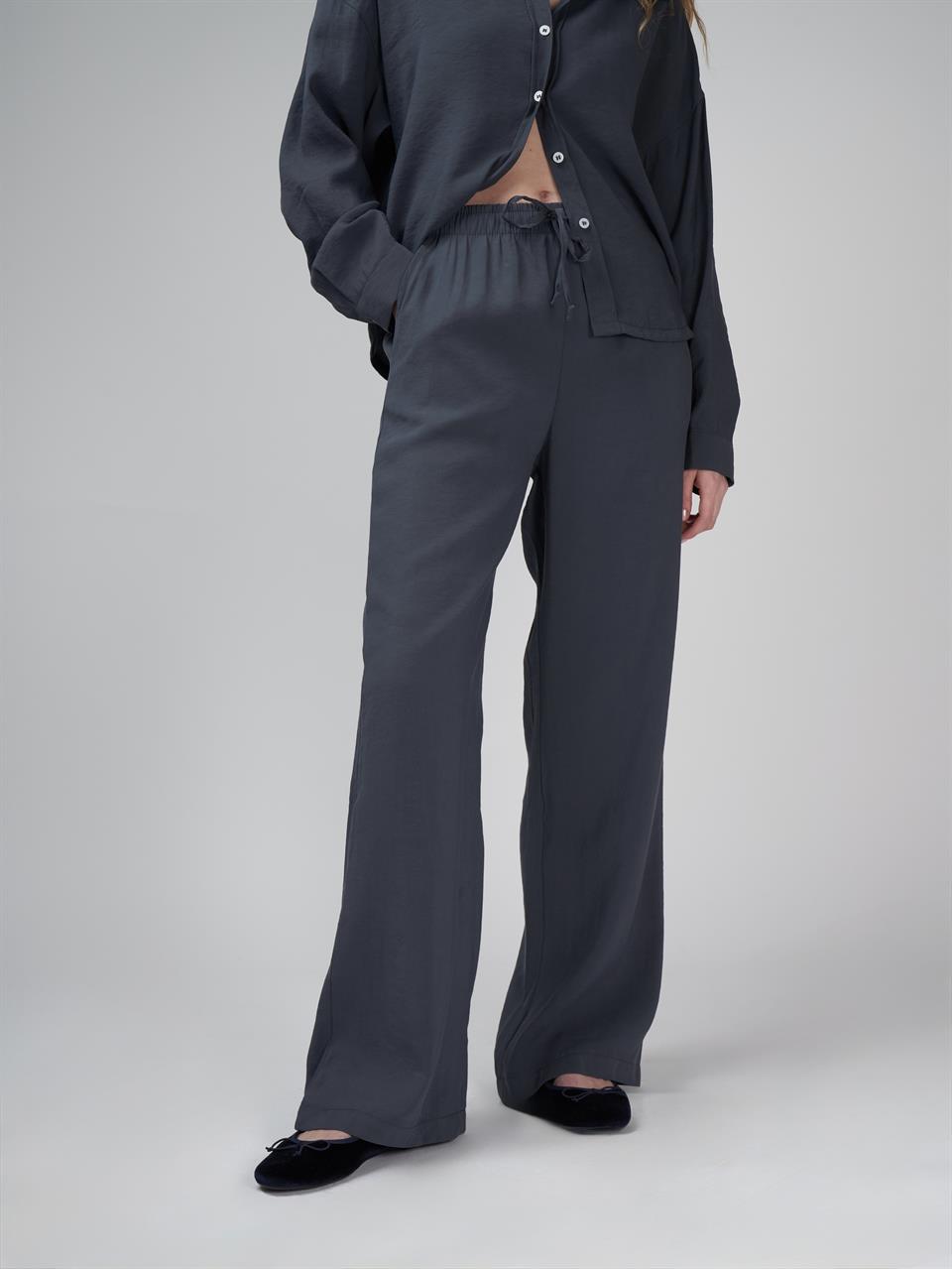 Modal Bol Paça Pantolon Antrasit