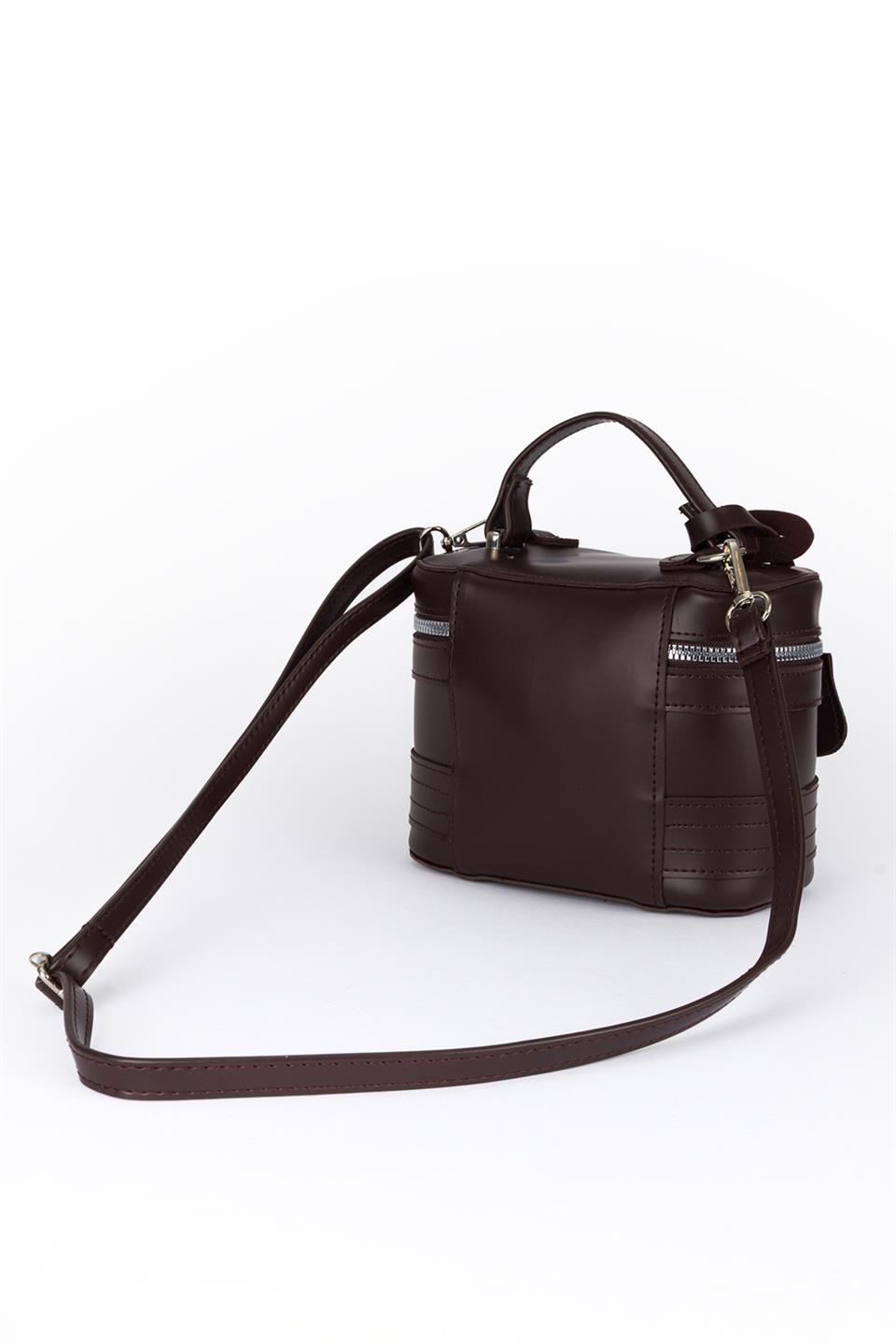 Oval Çapraz Çanta Kahve