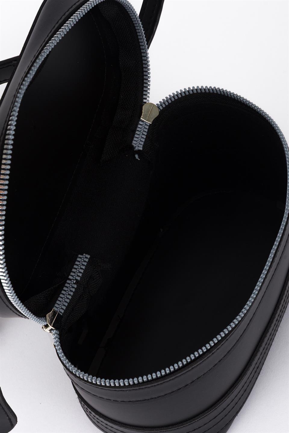 Oval Çapraz Çanta Siyah