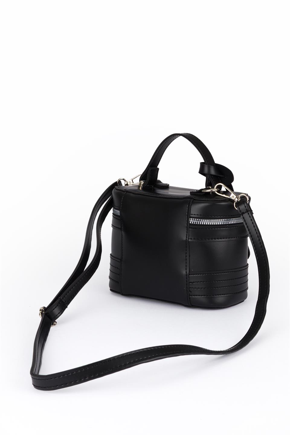 Oval Çapraz Çanta Siyah