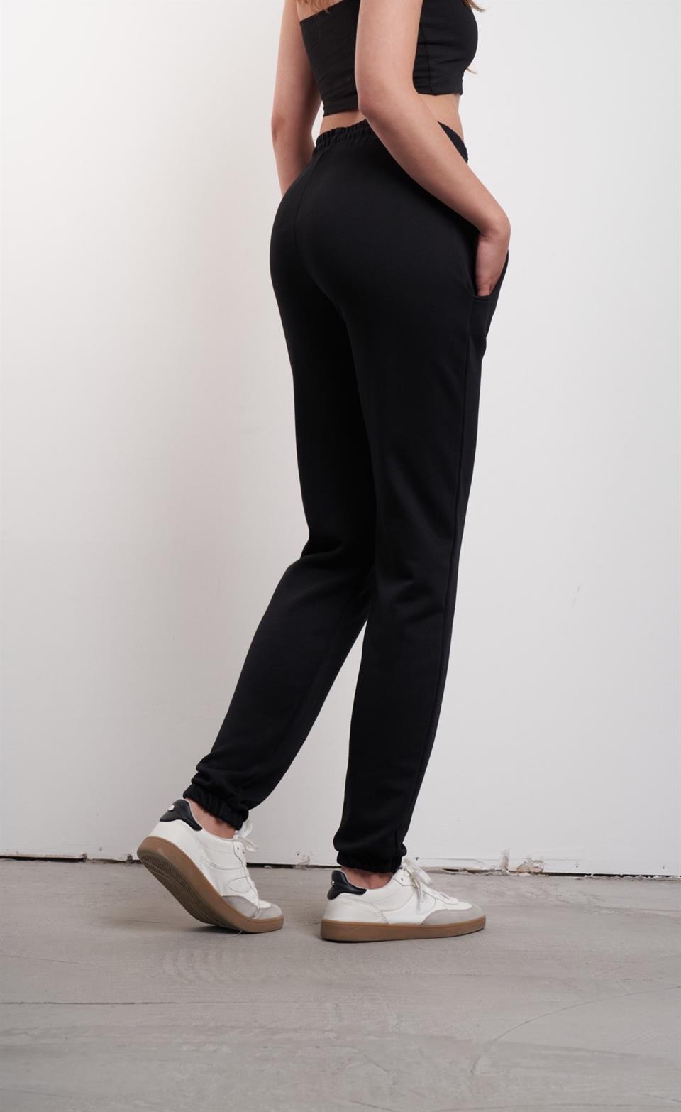 Paçası Lastikli Bel Lastik Eşofman Altı