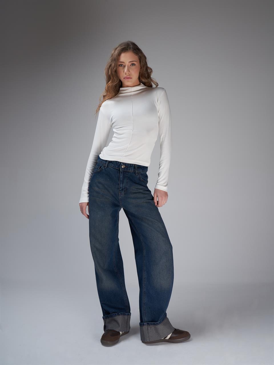 Palazzo Jean Pantolon Kahve Tint