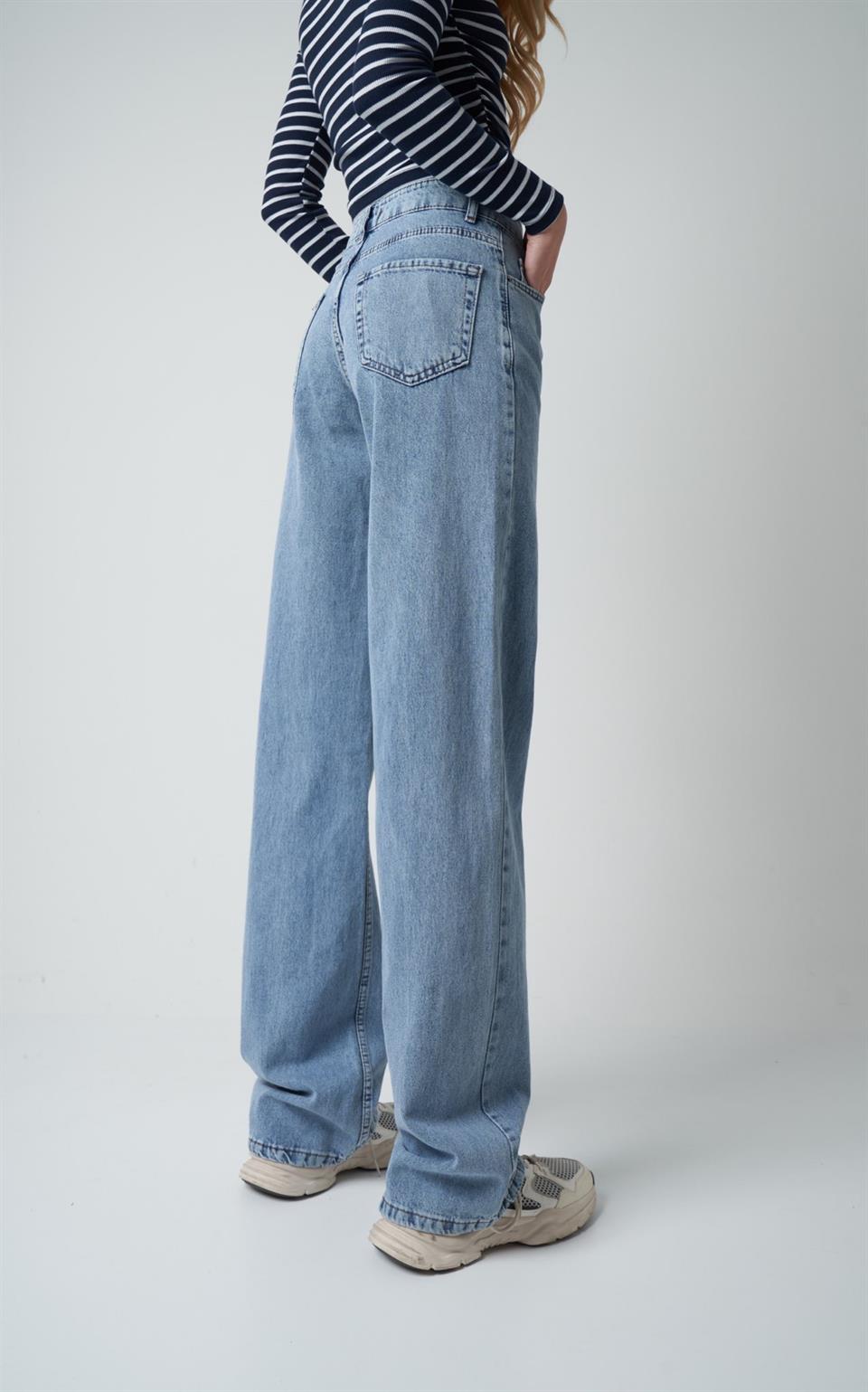 Palazzo Jean Pantolon Mavi