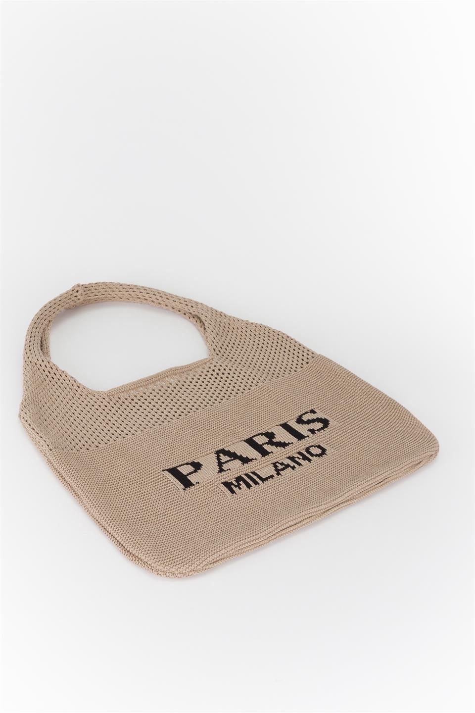 Paris-Milano Triko Çanta Vizon