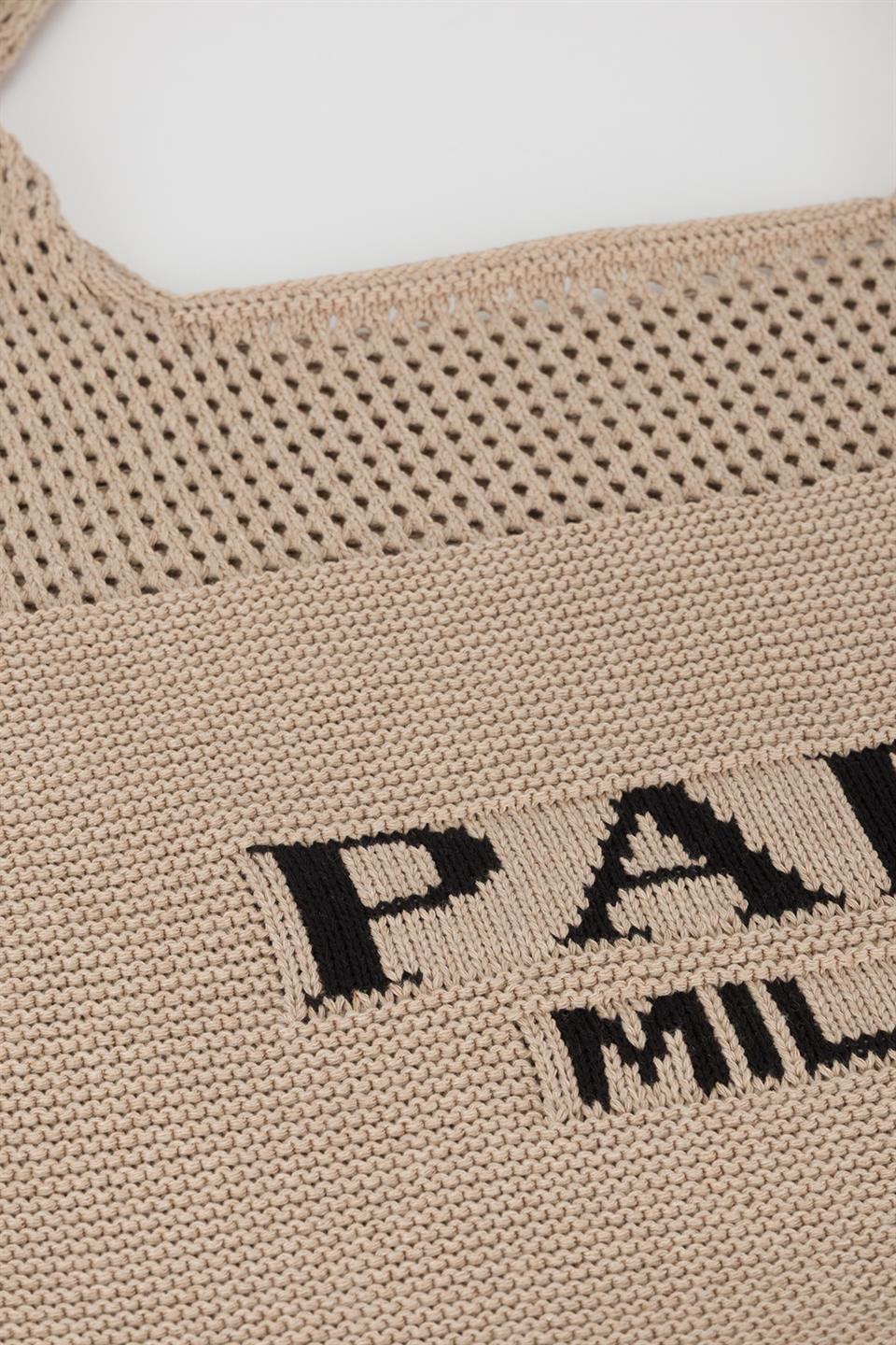 Paris-Milano Triko Çanta Vizon