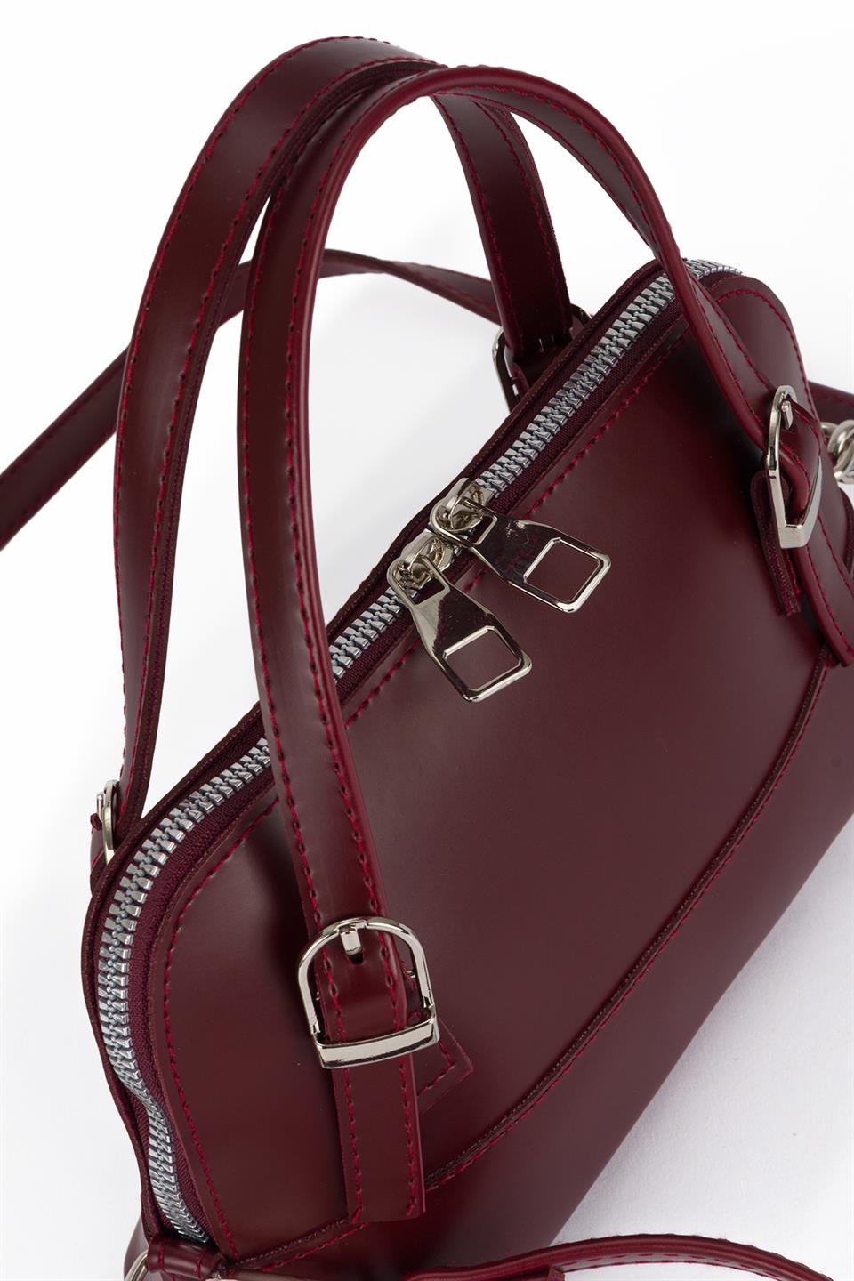 Popüler Model Çapraz Çanta Bordo