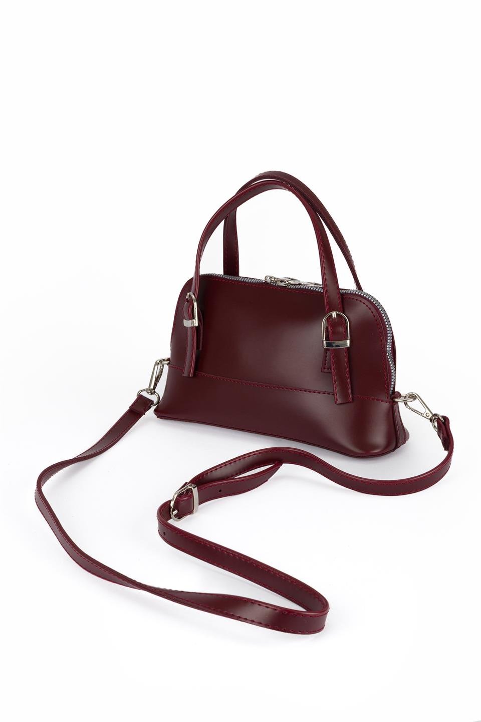 Popüler Model Çapraz Çanta Bordo