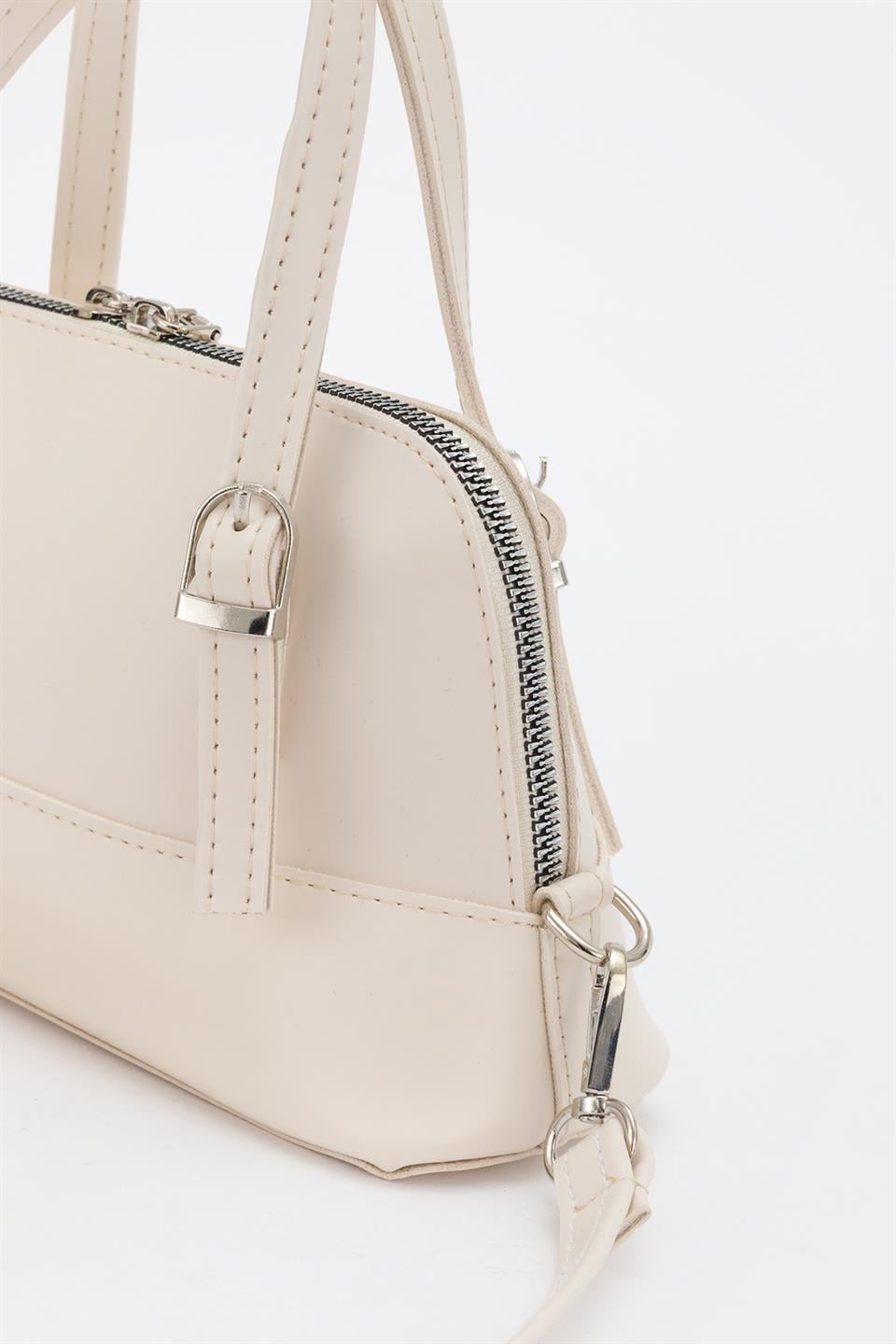 Popüler Model Çapraz Çanta Ekru