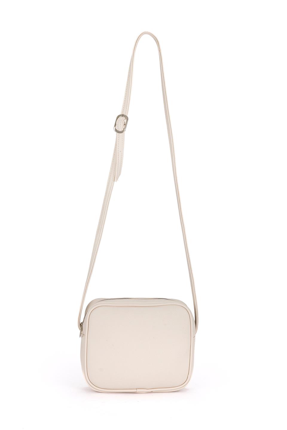 Pull Up Model Çapraz Çanta Ekru