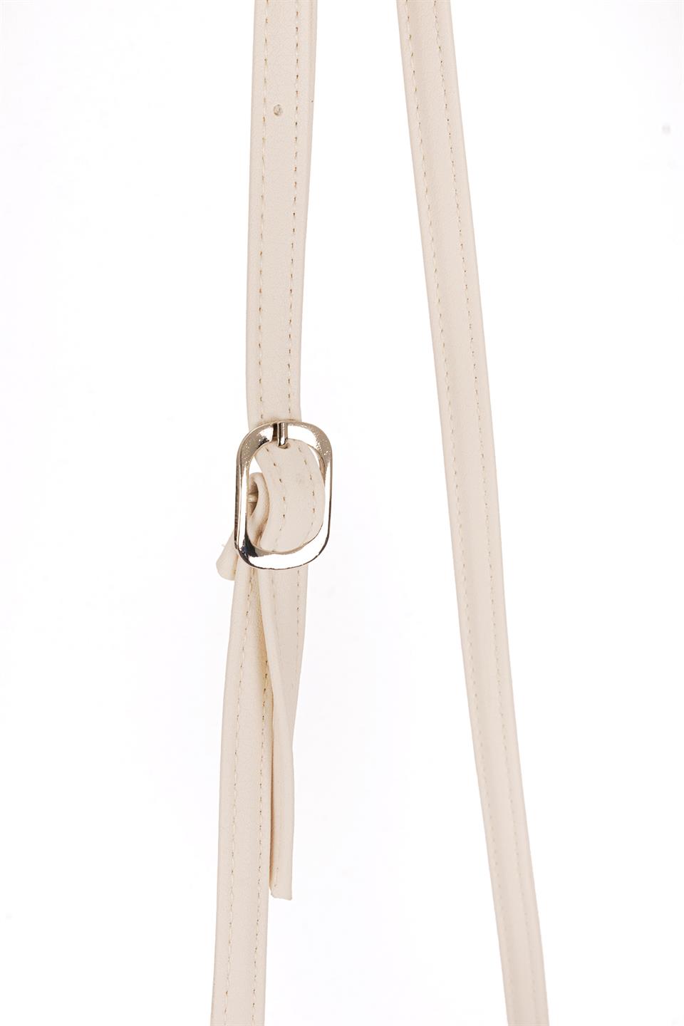 Pull Up Model Çapraz Çanta Ekru