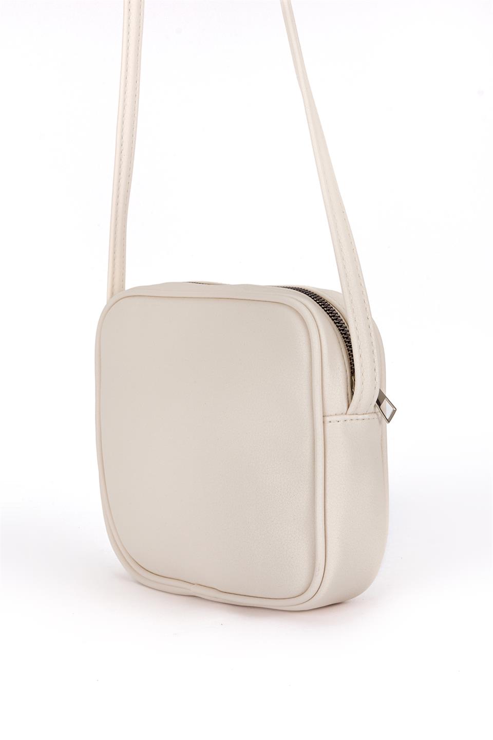 Pull Up Model Çapraz Çanta Ekru