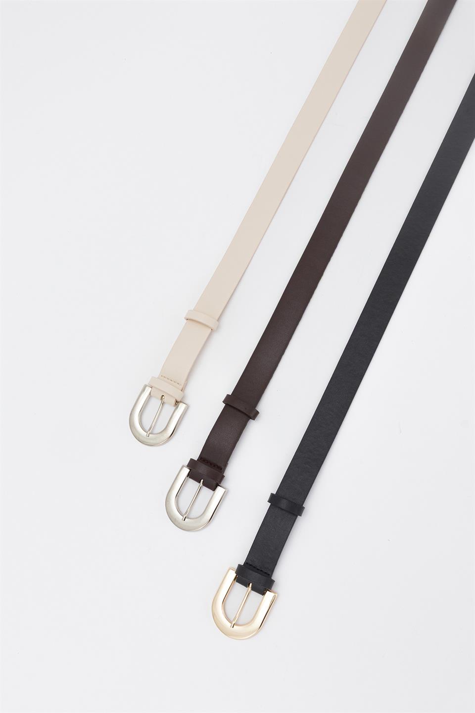 Silver Toka Basic Kemer Ekru