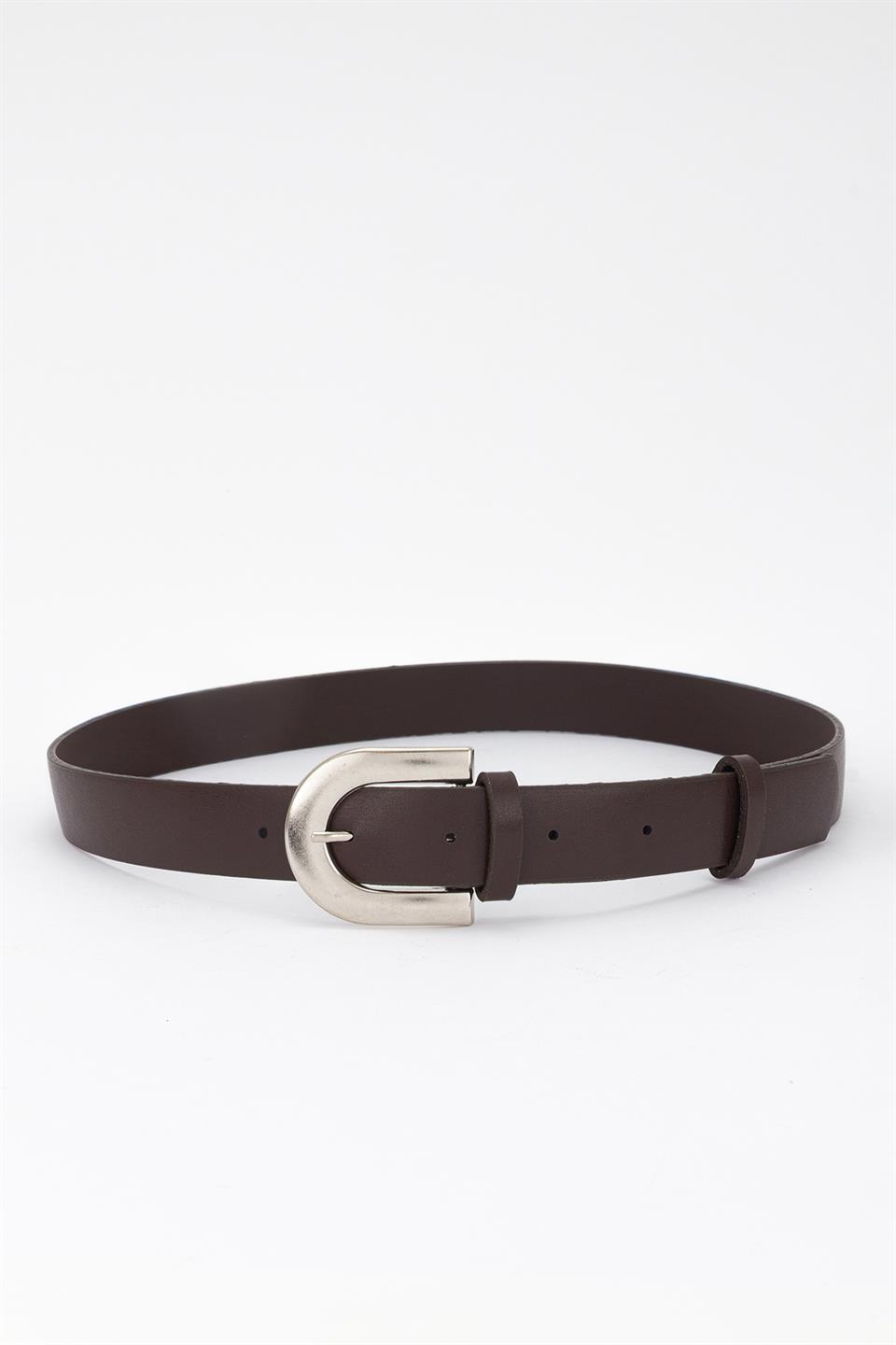 Silver Toka Basic Kemer Kahve